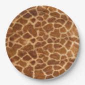 Giraffe Skin Pappteller (Vorderseite)