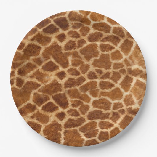 Giraffe Skin Pappteller (Vorderseite)