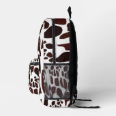 Giraffe Skin Pattern Bedruckter Rucksack (Rechts)