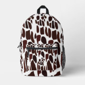 Giraffe Skin Pattern Bedruckter Rucksack (Vorderseite)