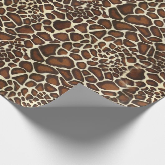 Giraffe Skin Pattern Geschenkpapier (Ecke)
