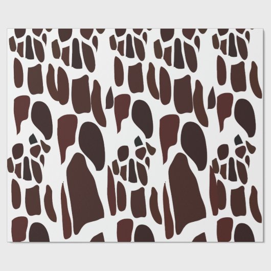 Giraffe Skin Pattern Geschenkpapier (Flach)