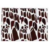 Giraffe Skin Pattern Große Geschenktüte (Rückseite)