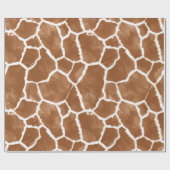 Giraffe Skin Pattern Saddle Brown ID1152 Geschenkpapier (Flach)
