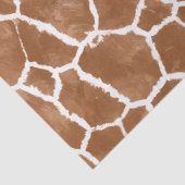 Giraffe Skin Pattern Saddle Brown ID1152 Seidenpapier (Detail)