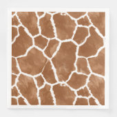 Giraffe Skin Pattern Saddle Brown ID1152 Serviette (Vorderseite)