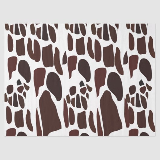 Giraffe Skin Pattern Seidenpapier (Vorderseite)