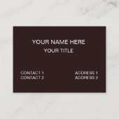 Giraffe Skin Pattern Visitenkarte (Rückseite)