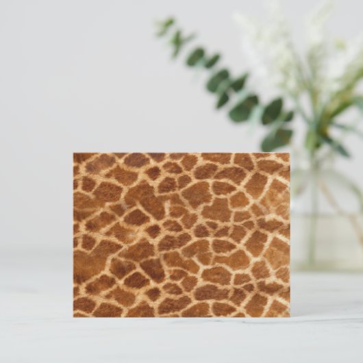 Giraffe Skin Postkarte (Stehend Vorderseite)