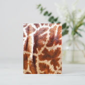 Giraffe Skin_ Postkarte (Stehend Vorderseite)