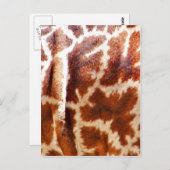 Giraffe Skin_ Postkarte (Vorne/Hinten)