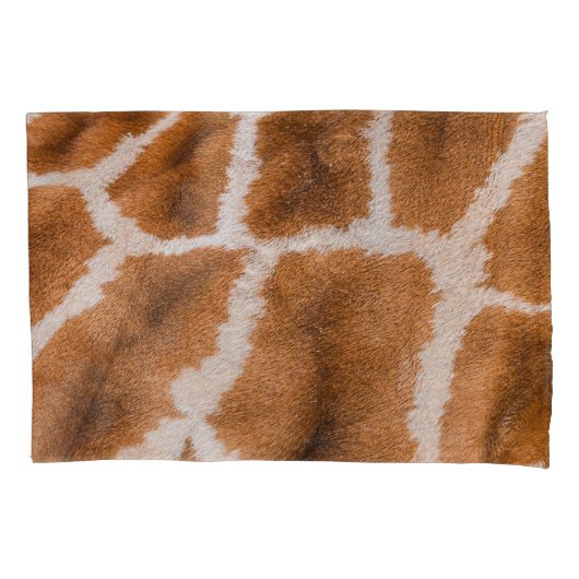 Giraffe Skin: Realistische Tiertextur Kissenbezug (Vorderseite)