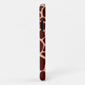 Giraffe Skin Texture Dark Brown Muster Case-Mate iPhone Hülle (Hinten/Rechts)