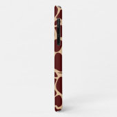 Giraffe Skin Texture Dark Brown Muster Case-Mate iPhone Hülle (Hinten/Links)