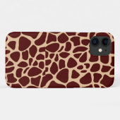 Giraffe Skin Texture Dark Brown Muster Case-Mate iPhone Hülle (Rückseite (Horizontal))