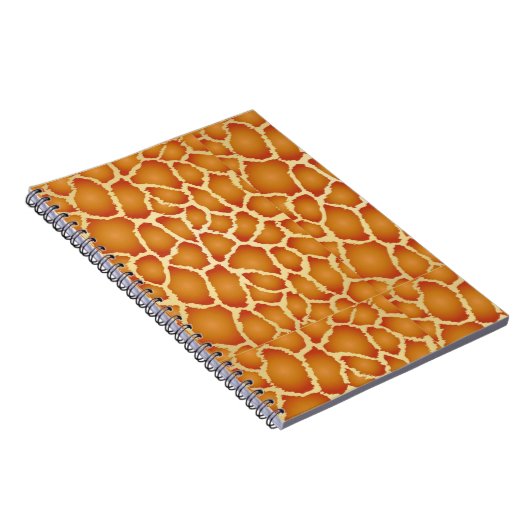 Giraffe Skin Texture Pattern Notizblock (Rechte Seite)
