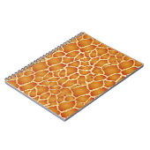 Giraffe Skin Texture Pattern Notizblock (Linke Seite)