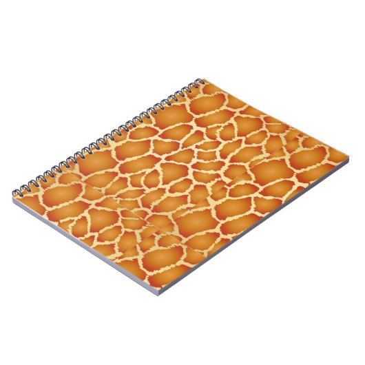 Giraffe Skin Texture Pattern Notizblock (Linke Seite)