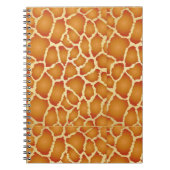 Giraffe Skin Texture Pattern Notizblock (Vorderseite)