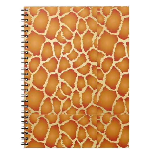 Giraffe Skin Texture Pattern Notizblock (Vorderseite)