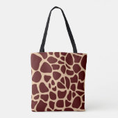 Giraffe Skin Texture Pattern Tasche (Rückseite)