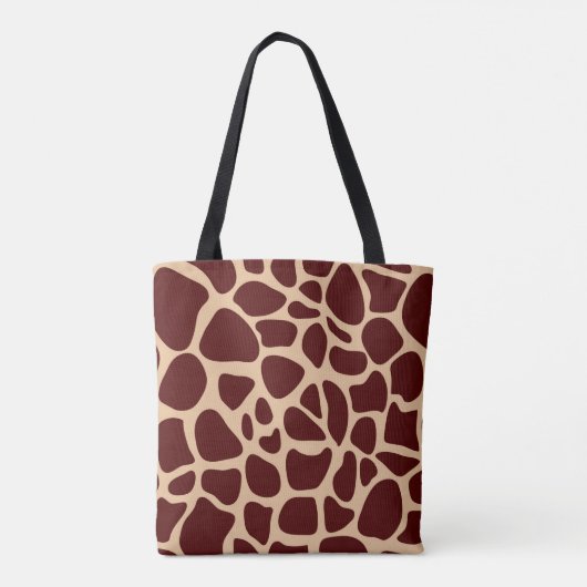 Giraffe Skin Texture Pattern Tasche (Rückseite)