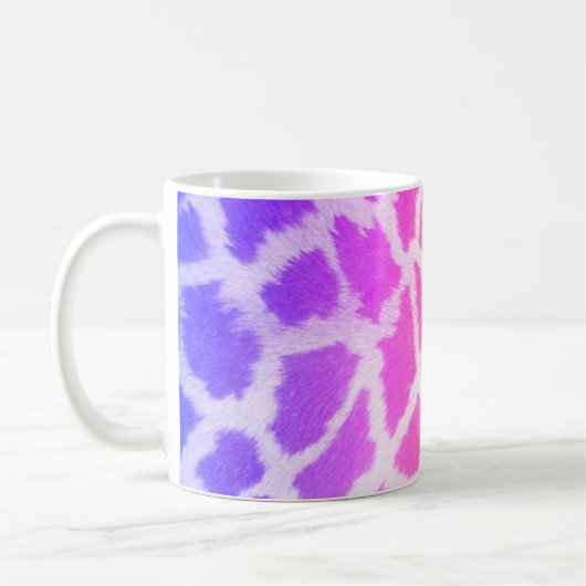 Giraffe Skin Texture Rainbow Color Pattern-14425 Kaffeetasse (Links)