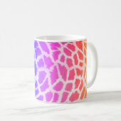 Giraffe Skin Texture Rainbow Color Pattern Kaffeetasse (VorderseiteRechts)