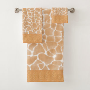 Giraffe Skin Vintage Wasserfarbe Badhandtuch Set