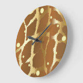 Giraffe Skin Wall Clock Große Wanduhr (Winkel)