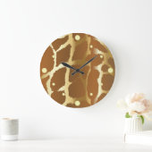 Giraffe Skin Wall Clock Große Wanduhr (Zuhause)