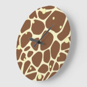 Giraffe Skin Wall Clock Große Wanduhr (Winkel)