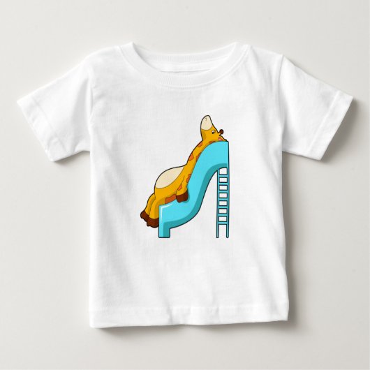 Giraffe Slide Baby T-shirt (Vorderseite)
