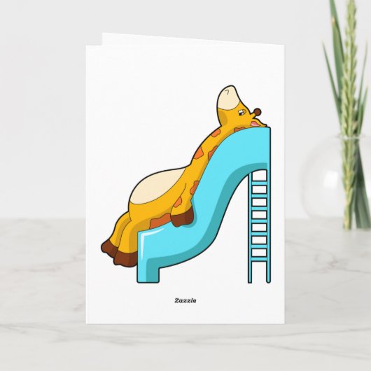 Giraffe Slide Karte (Rückseite)