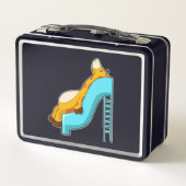 Giraffe Slide Metall Brotdose (Rückseite)