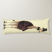 Giraffe Smoking Jacket Seitenschläferkissen (Rückseite)