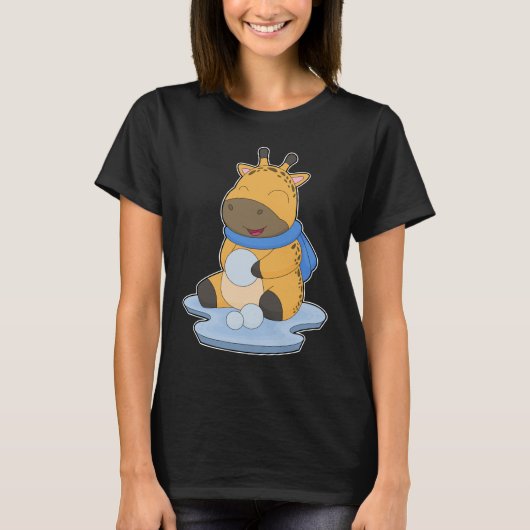 Giraffe Snow ball T-Shirt (Vorderseite)