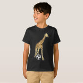 Giraffe Soccer player Soccer T-Shirt (Vorne ganz)