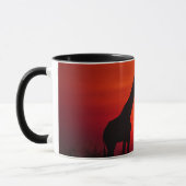Giraffe Sonnenuntergang Tasse (Links)