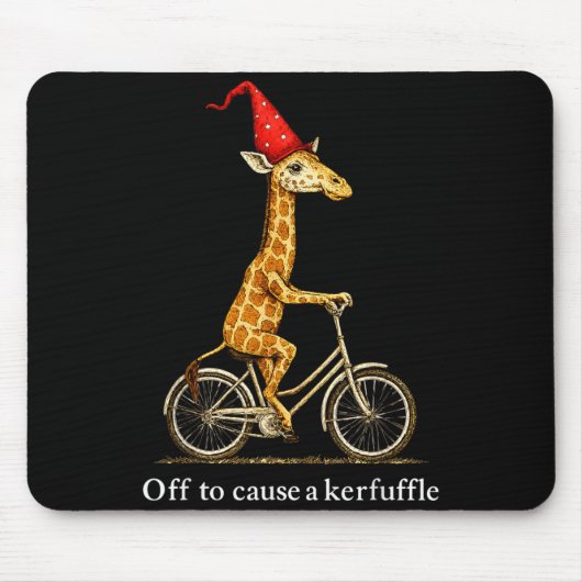Giraffe sorgt für Wirbel Mousepad (Vorne)