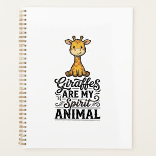 Giraffe Spirit Animal Vintage Gravur T-Shirt Desi Planer