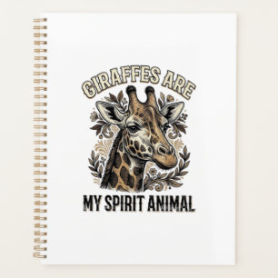 Giraffe Spirit Tier Vintage Gravur T-Shirt Desi Planer
