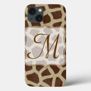 Giraffe Spot Animal Print Wild Monogram IPAD Case