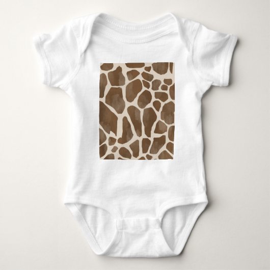 Giraffe Spots Druckmuster Baby Strampler (Vorderseite)
