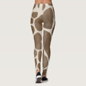 Giraffe Spots Druckmuster Leggings (Rückseite)