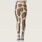 Giraffe Spots Druckmuster Leggings (Vorderseite)