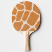 Giraffe Spots Exotic Animal Print Tischtennis Schläger (Rückseite)