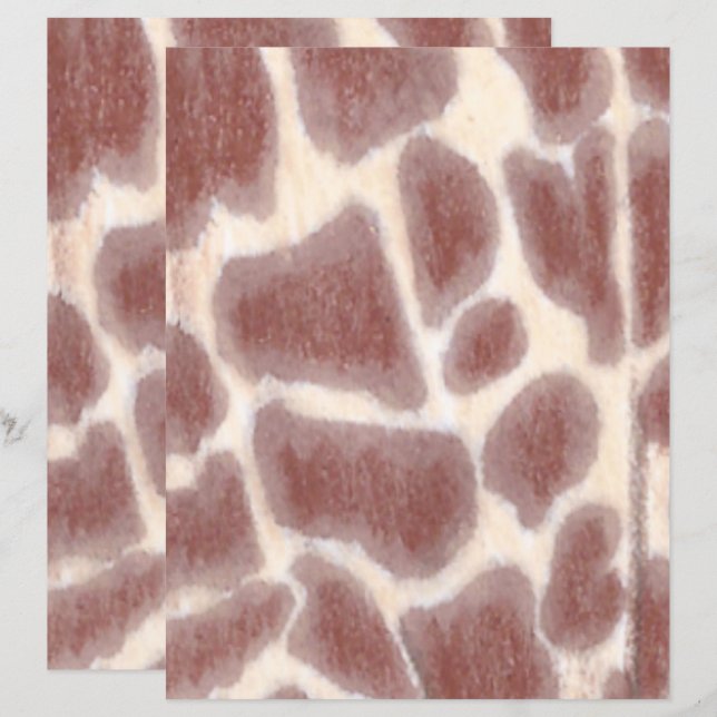 Giraffe Spots Geschichten, Scrapbook Paper (Vorne/Hinten)