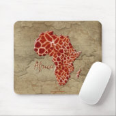 Giraffe Spots Karte AFRICA Wildlife Mousepad (Mit Mouse)