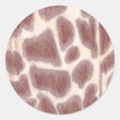 Giraffe Spots Muster benutzerdefinierte Sticker (Vorderseite)
